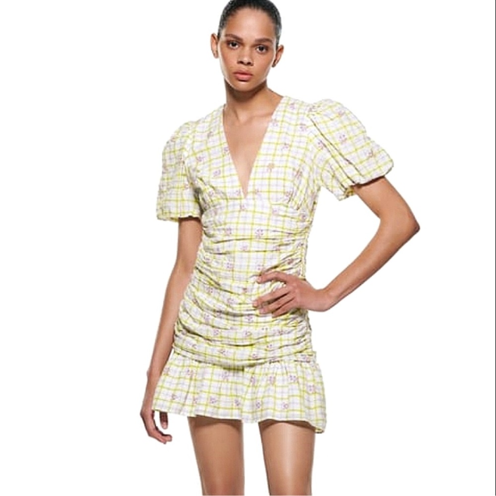 Zara gingham dress